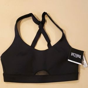 NWT Black Victoria Sport Sports Bra - Small